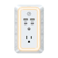 Multi Plug Outlet 2 USB and 2 Type C Charging Ports and Night Light