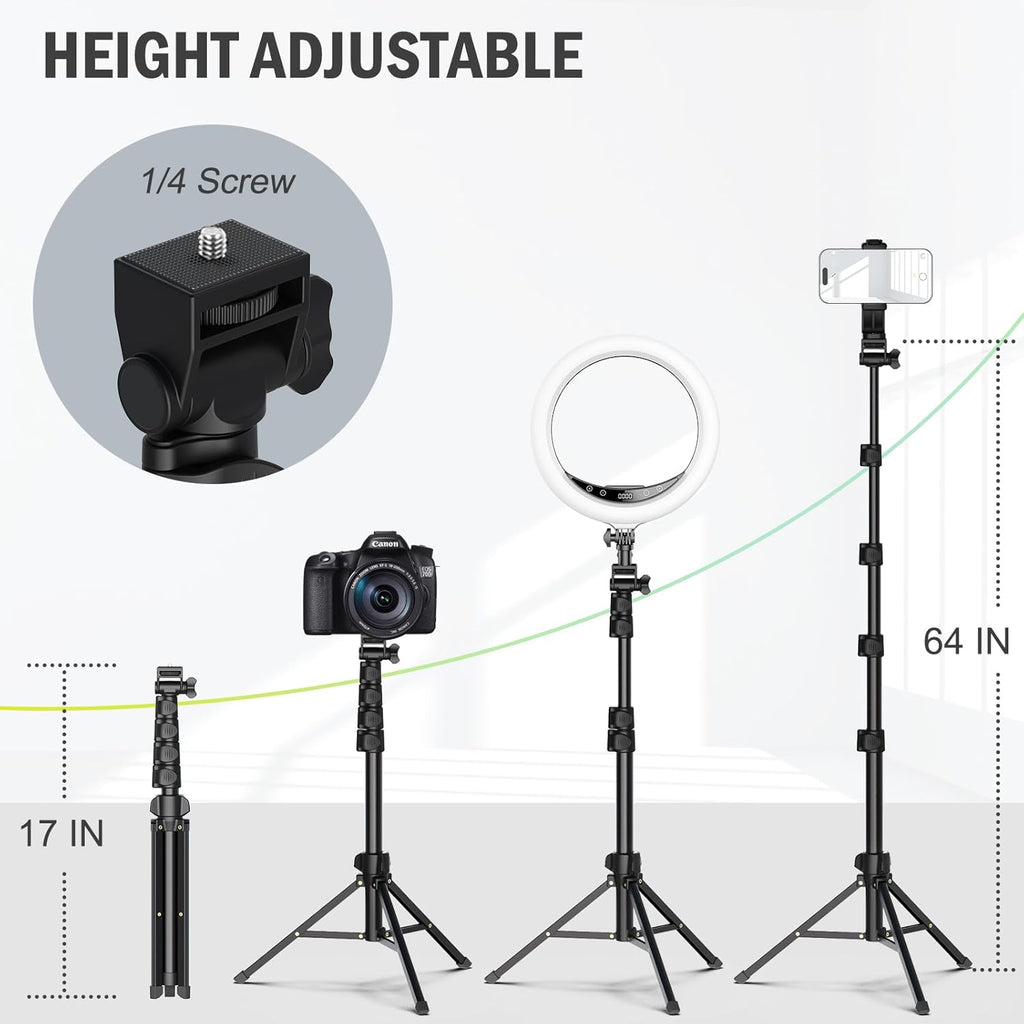 64" Tripod For Camera And Phone
