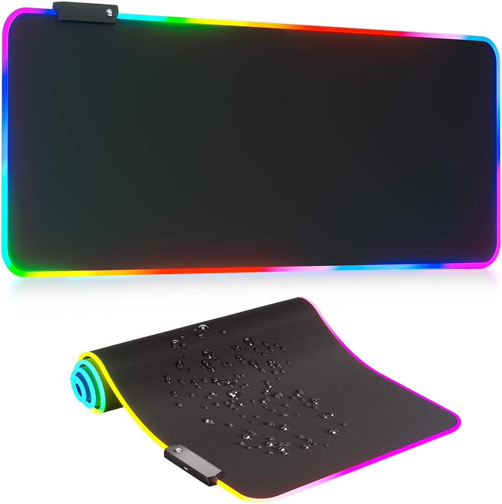LED Mouse Pad, Large Mouse Pad, Black