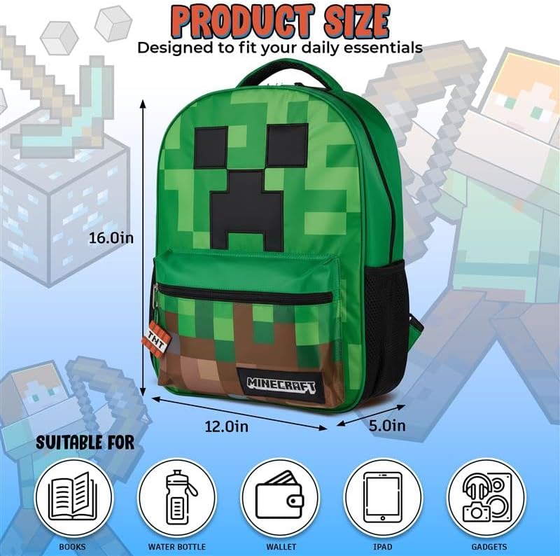 Unisex Minecraft Backpack