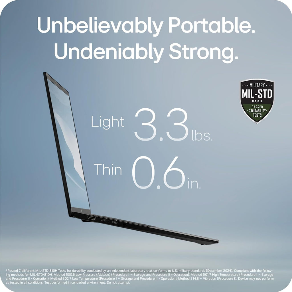 LG Gram 15 Inch Laptop 32GB RAM, 2TB SSD Black