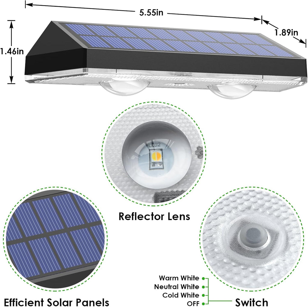 Solar Fence/Wall Lights Outdoor