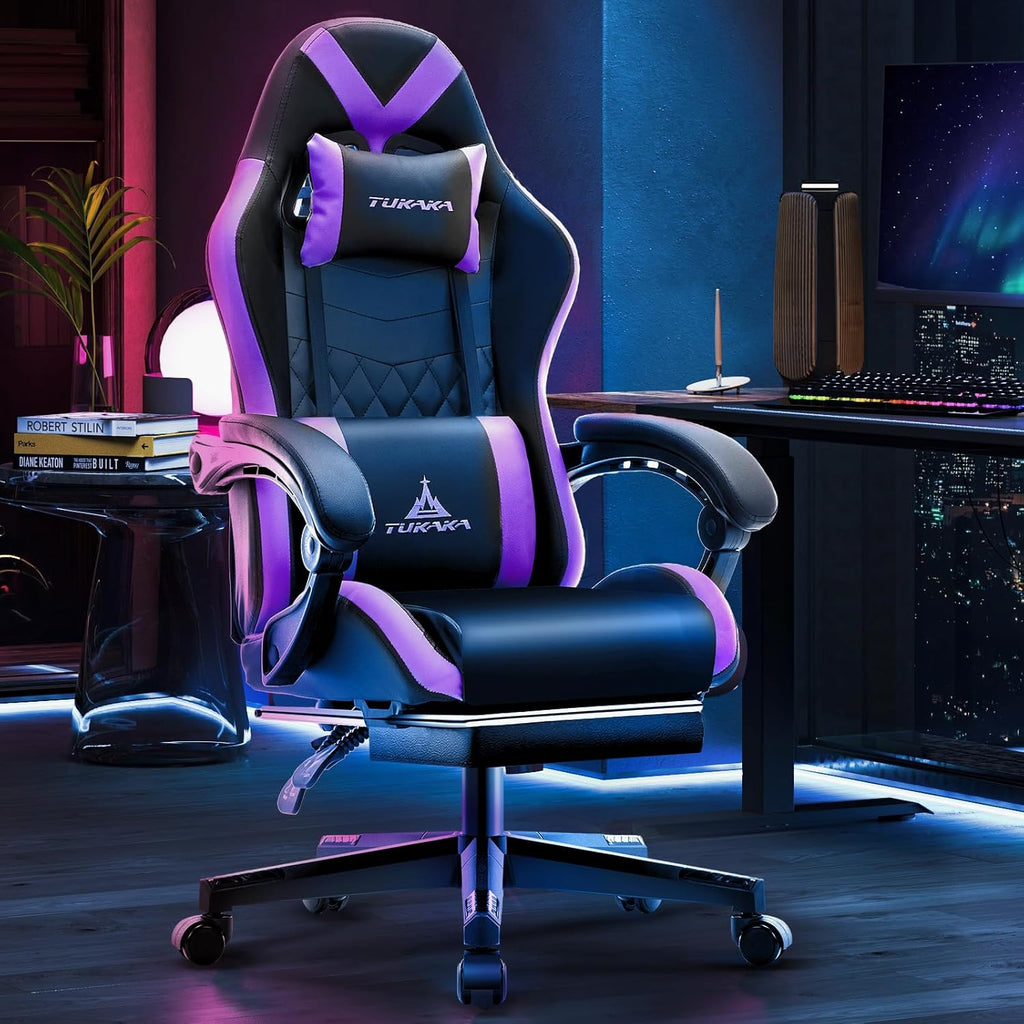 Gaming Chair Purple For Unisex