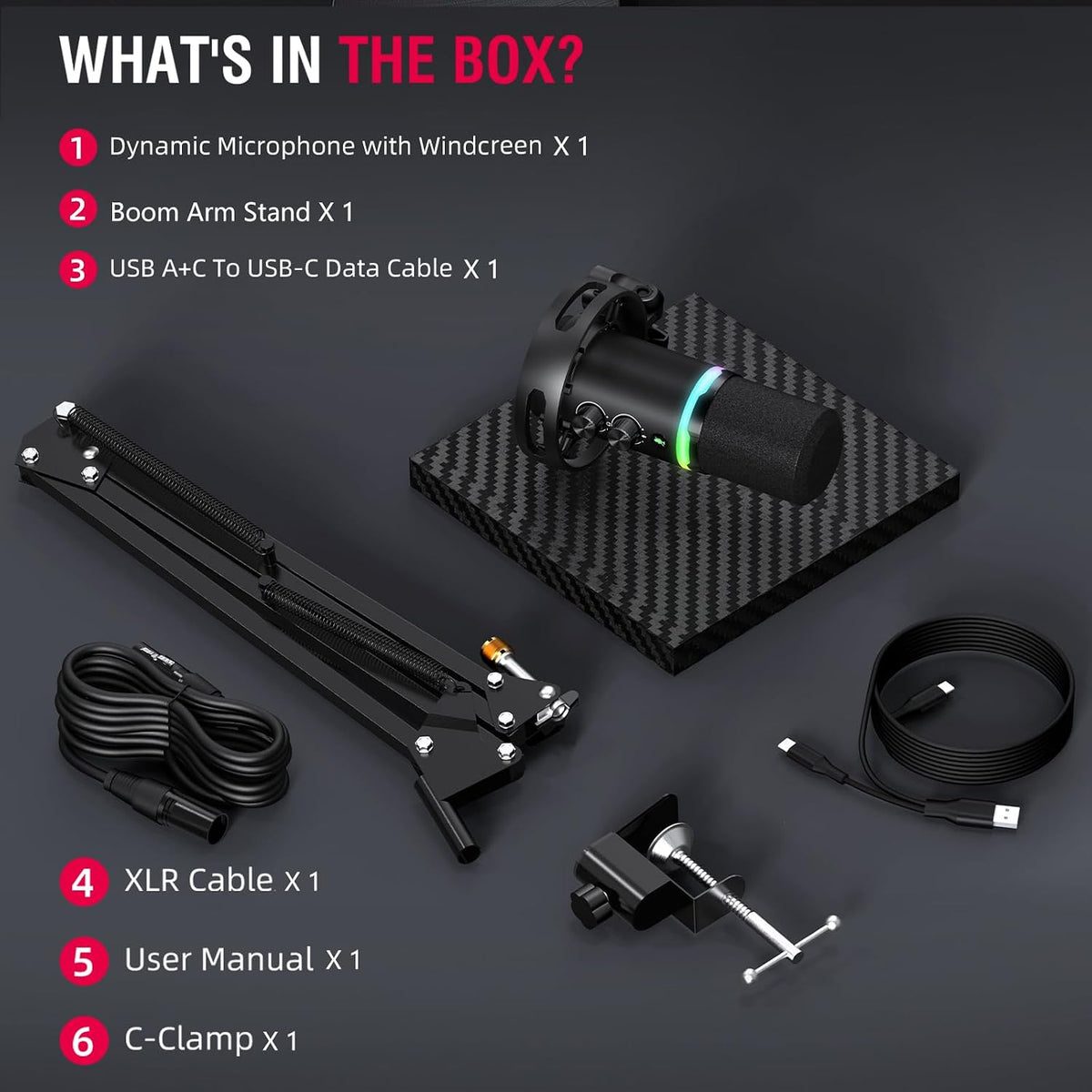 Gaming Microphone Set USB