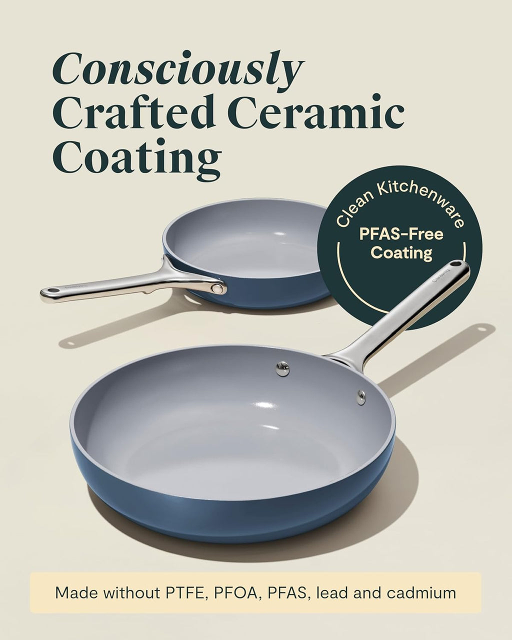 Ceramic Frying Pan  (2.7 qt, 10.5")