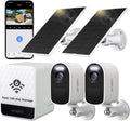 Solar-Powered Indoor & Outdoor Home Security Camera System