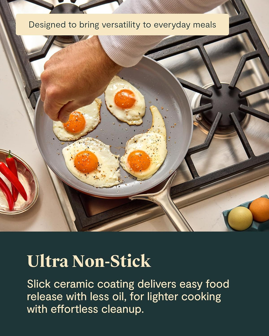 Ceramic Frying Pan  (2.7 qt, 10.5")