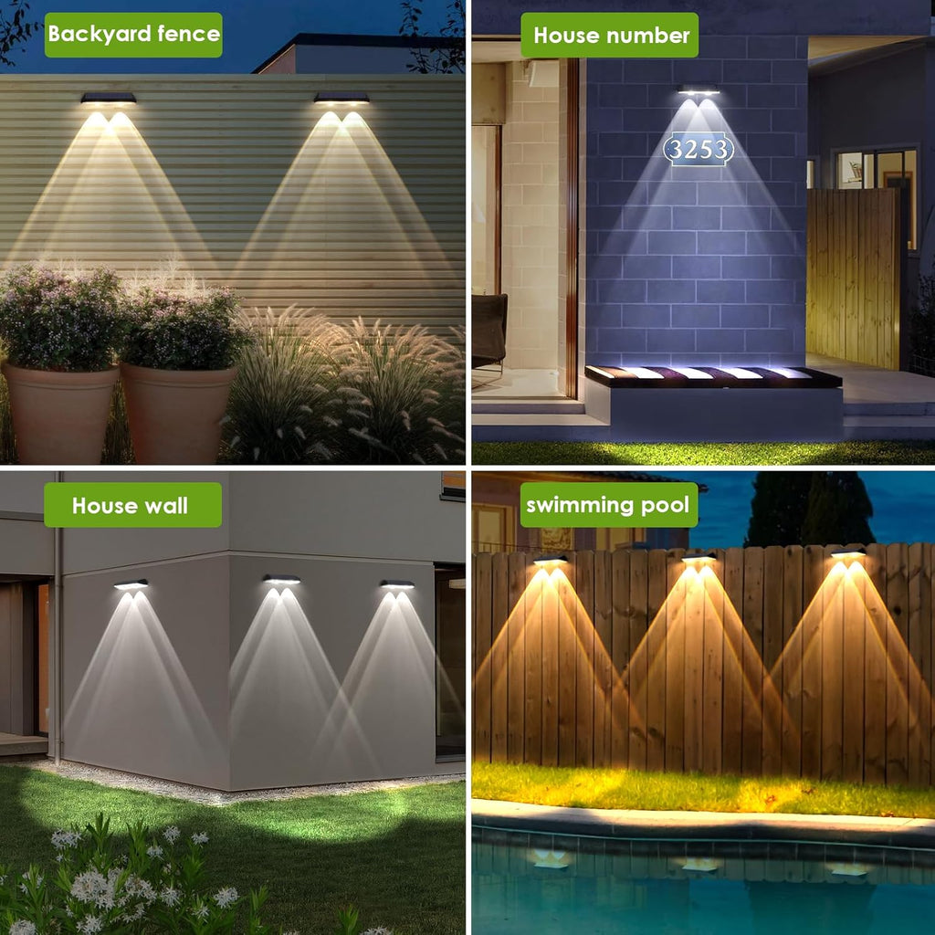 Solar Fence/Wall Lights Outdoor