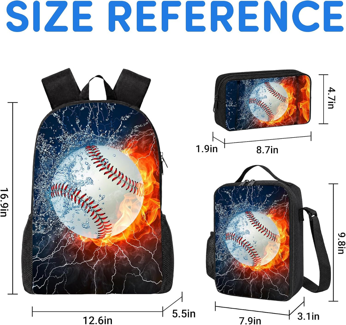 3PCS Basketball Bag for Boys