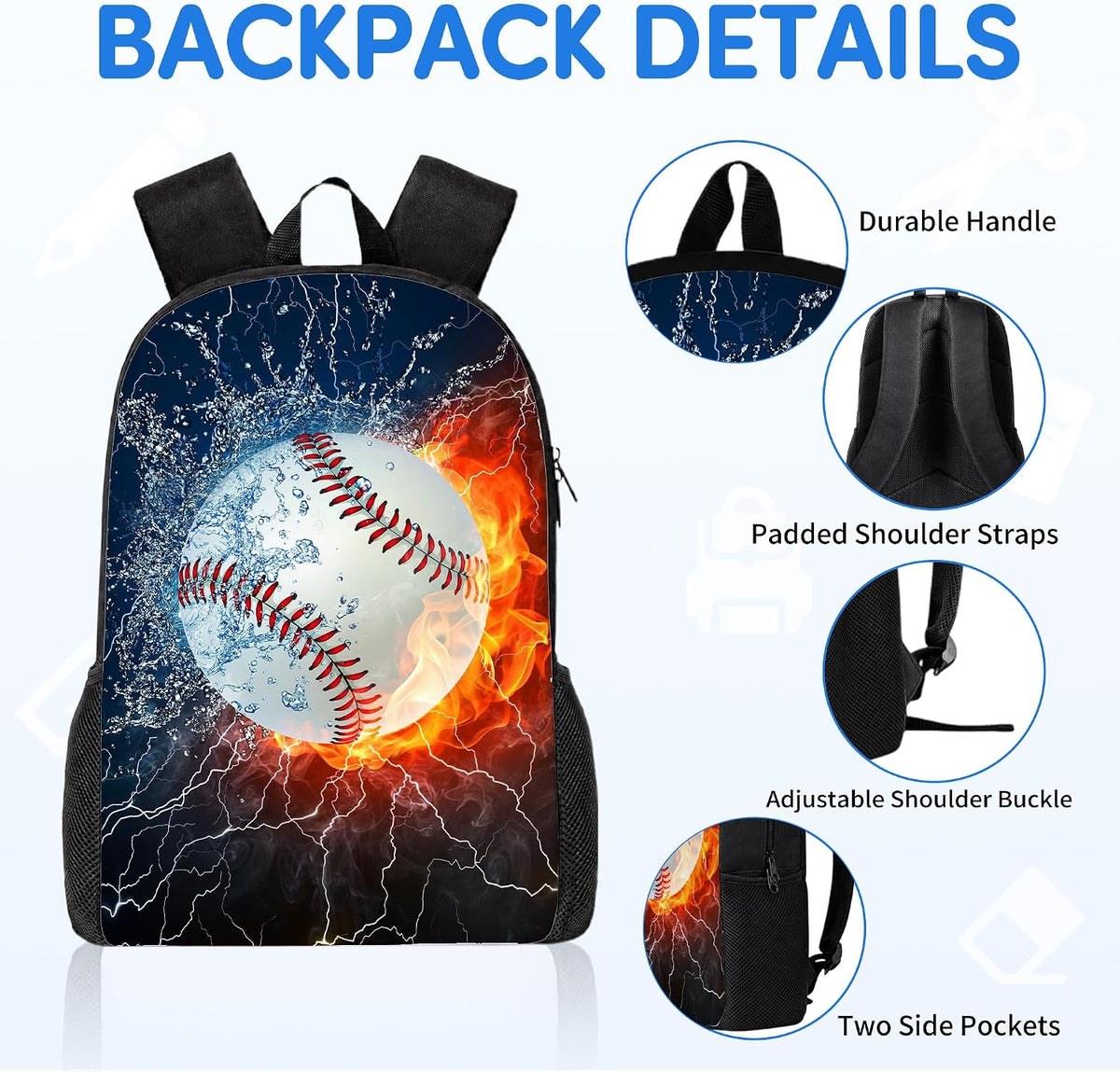 3PCS Basketball Bag for Boys