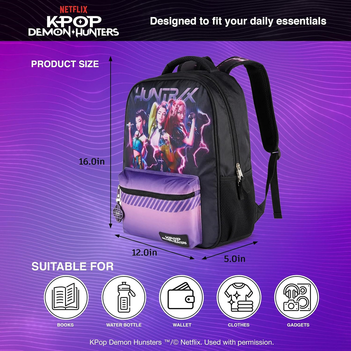 Kpop Demon Hunters HUNTRIX Girl Backpack